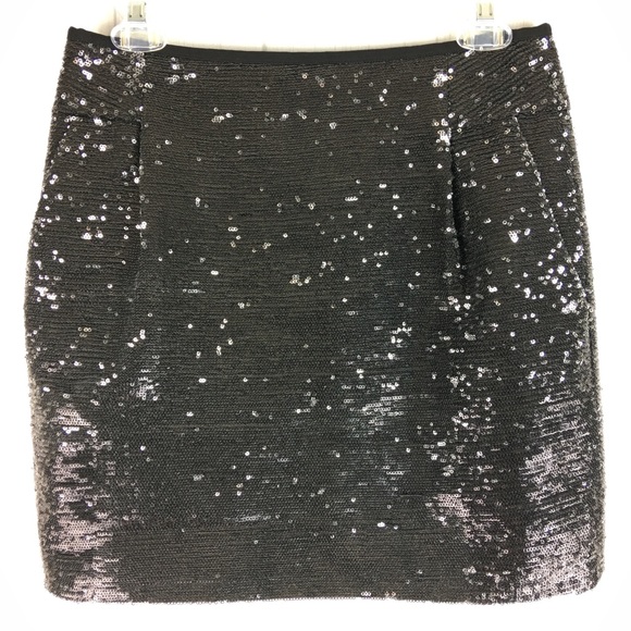 J. Crew Dresses & Skirts - J. Crew Sequin Pleated Mini Skirt w Pockets EUC